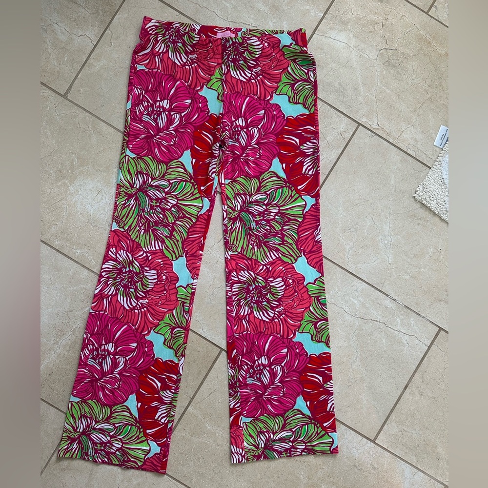 Lily Pulitzer Georgia May palazzo pant. Sz Small. Beautiful print!